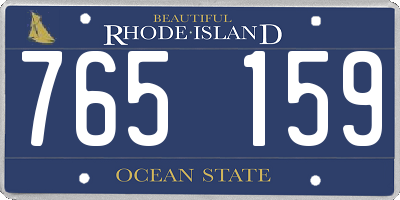 RI license plate 765159