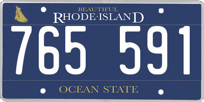 RI license plate 765591