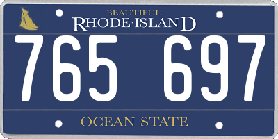 RI license plate 765697