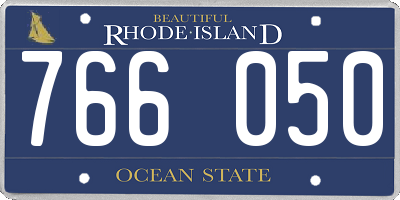 RI license plate 766050