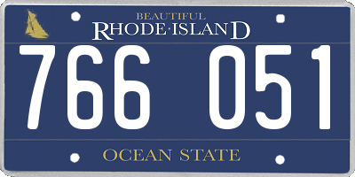 RI license plate 766051