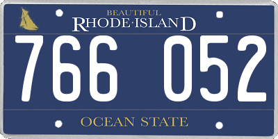 RI license plate 766052