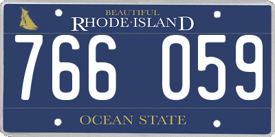 RI license plate 766059