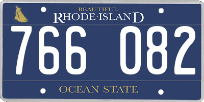 RI license plate 766082