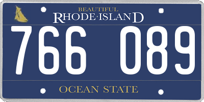 RI license plate 766089