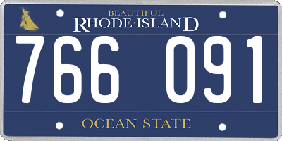 RI license plate 766091