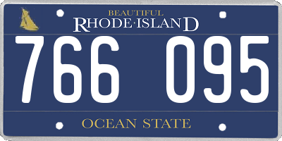 RI license plate 766095