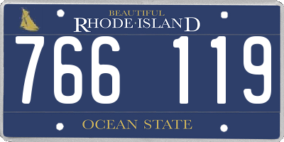 RI license plate 766119