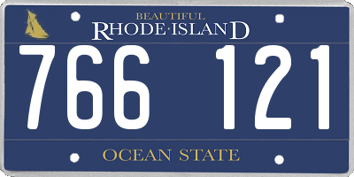 RI license plate 766121