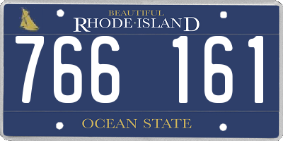 RI license plate 766161