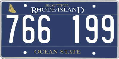 RI license plate 766199