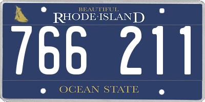 RI license plate 766211