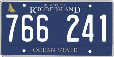 RI license plate 766241