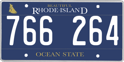RI license plate 766264