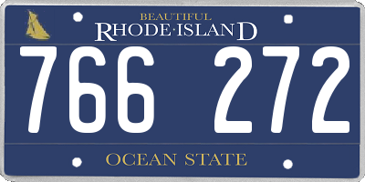 RI license plate 766272