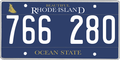 RI license plate 766280