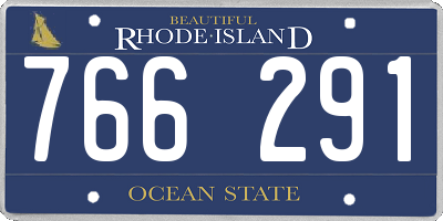 RI license plate 766291