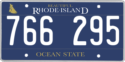 RI license plate 766295