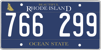 RI license plate 766299