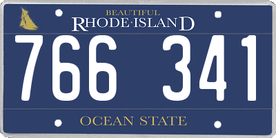 RI license plate 766341