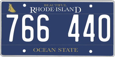 RI license plate 766440
