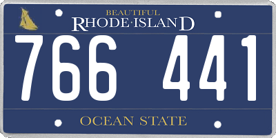 RI license plate 766441