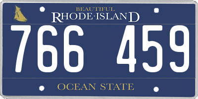 RI license plate 766459