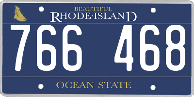 RI license plate 766468