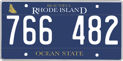 RI license plate 766482