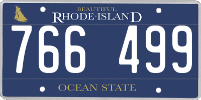RI license plate 766499