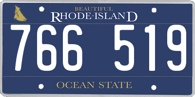 RI license plate 766519