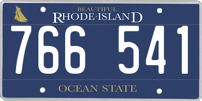 RI license plate 766541