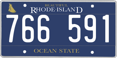 RI license plate 766591