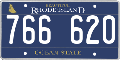 RI license plate 766620