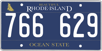 RI license plate 766629