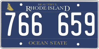 RI license plate 766659