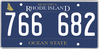 RI license plate 766682