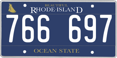 RI license plate 766697