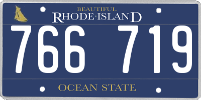 RI license plate 766719