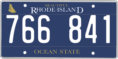 RI license plate 766841