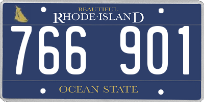RI license plate 766901