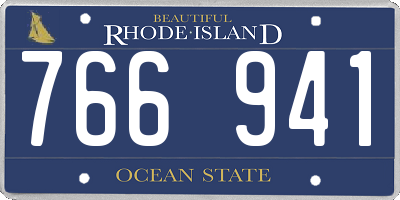RI license plate 766941