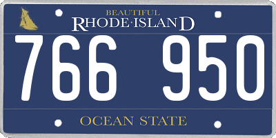 RI license plate 766950