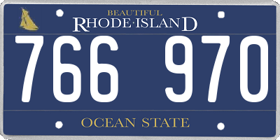 RI license plate 766970