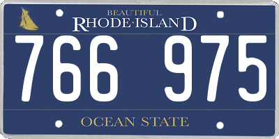 RI license plate 766975