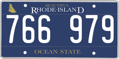 RI license plate 766979