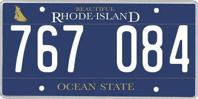 RI license plate 767084