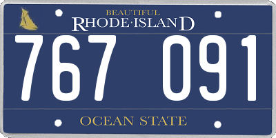 RI license plate 767091