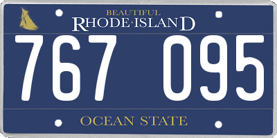 RI license plate 767095