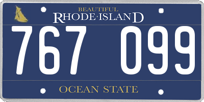 RI license plate 767099